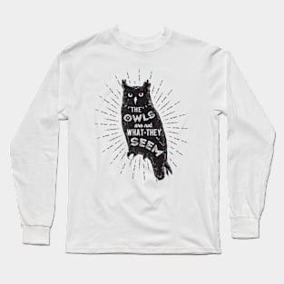 What They Seem Owls Cute Love Owl Design Long Sleeve T-Shirt